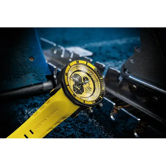 Pánské hodinky Vostok Europe Lunokhod-2 YM86-620C504, Verze: žlutá , 3 image