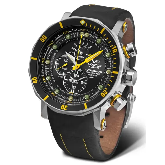 Pánské hodinky Vostok Europe Lunokhod-2 YM86-620A505, Verze: černá 