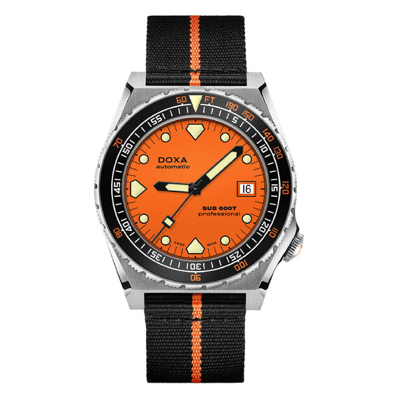 Pánské hodinky Doxa SUB 600T Professional 861.10.351.34-N, Verze: oranžová2 