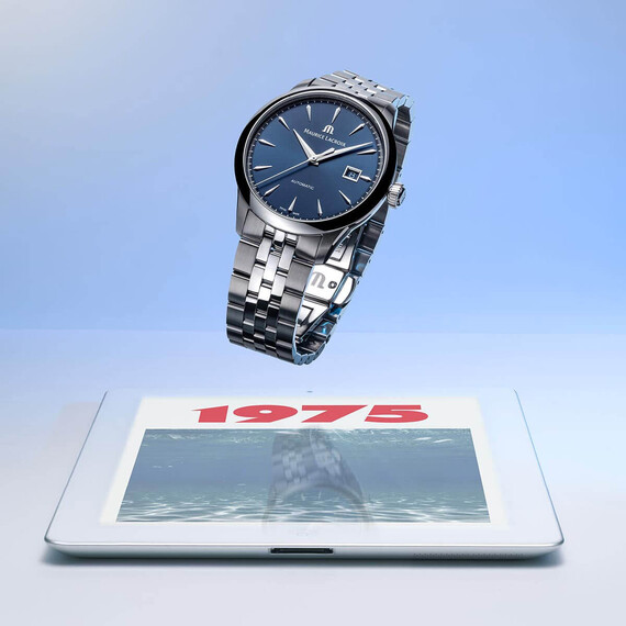 Pánské hodinky Maurice Lacroix 1975 Automatic 756008-SS002-430-1, Verze: modrá , 3 image