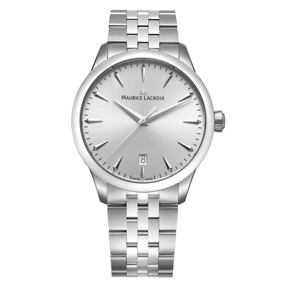 Dámské,Pánské hodinky Maurice Lacroix 1975 Quartz 751007-SS002-130-1, Verze: stříbrná 