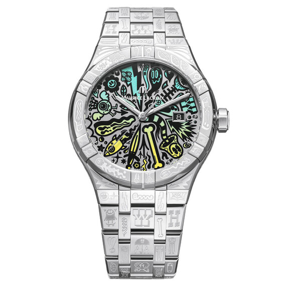 Pánské hodinky Maurice Lacroix Aikon Automatic Wotto Limited Edition AI6008-SS009-090-1, Verze: bílá 