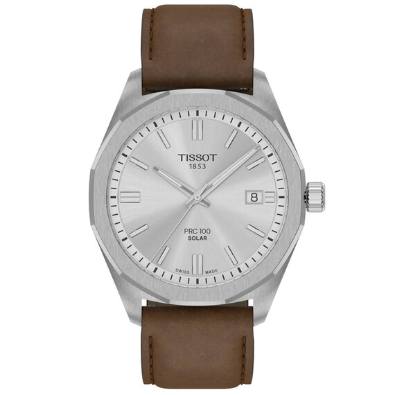 Pánské hodinky Tissot PRC 100 Solar T151.422.16.031.00, Verze: hnědá 