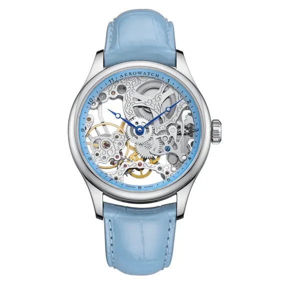 Dámské hodinky Aerowatch Renaissance Lady Skeleton A 57981 AA26, Verze: modrá 