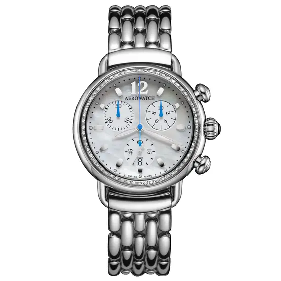 Dámské hodinky Aerowatch 1942 Chronolady Pastel Blue A 81105 AA01 DIA M, Verze: modrá 
