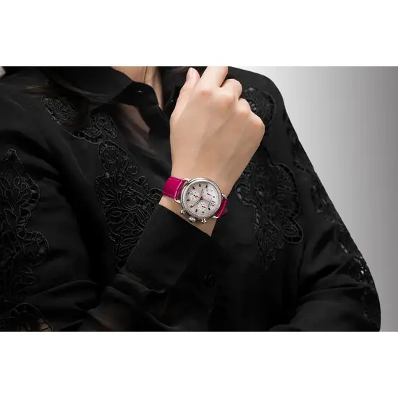 Dámské hodinky Aerowatch 1942 Chronolady Raspberry A 81105 AA04 DIA, Verze: červená , 2 image