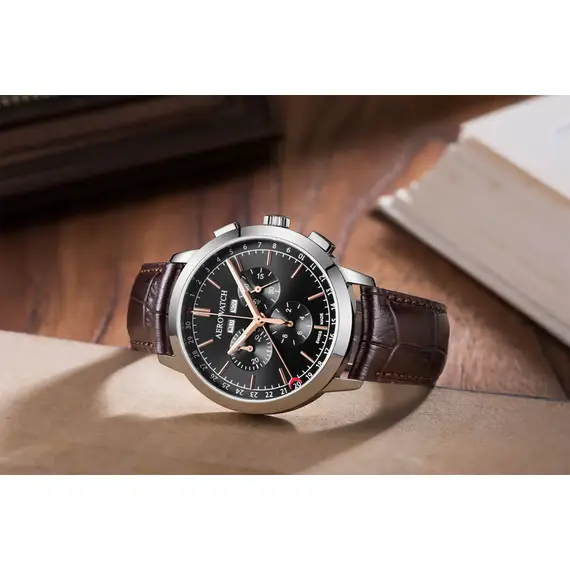 Pánské hodinky Aerowatch Les Grandes Classiques Chrono Quartz A 89992 AA03 , 2 image