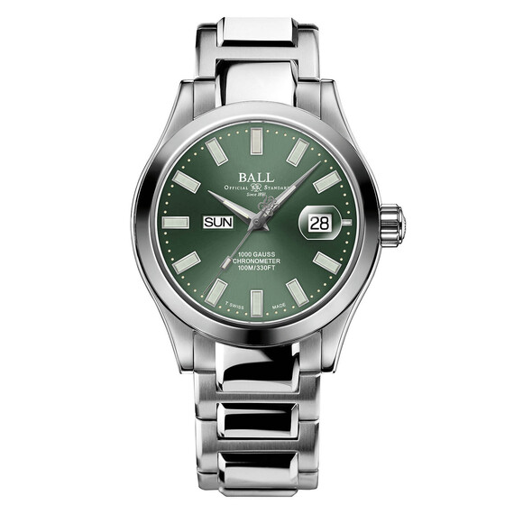 Pánské hodinky Ball Engineer III Marvelight Chronometer Day Date NM9036C-S1C-GR, Verze: zelená 