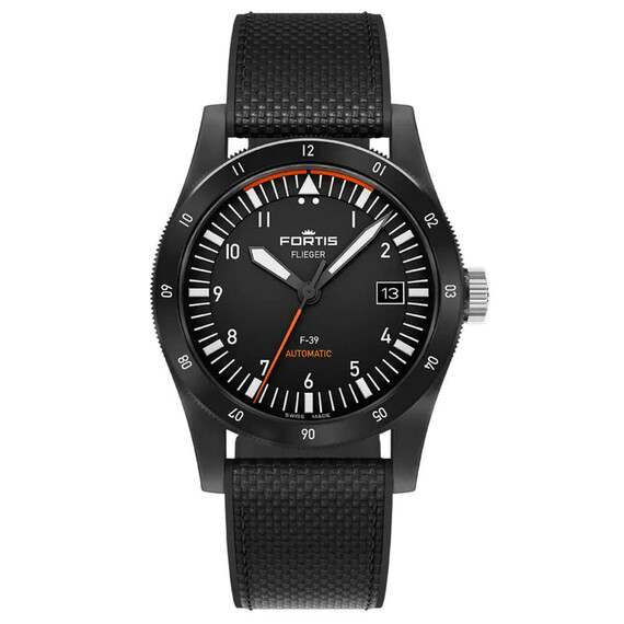 Pánské hodinky Fortis Flieger F-39 WERK 7 F4220028, Verze: černá 