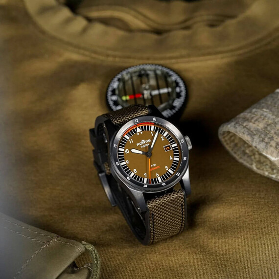 Pánské hodinky Fortis Flieger F-39 WERK 7 F4220029, Verze: zelená , 5 image