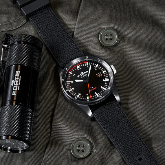 Pánské hodinky Fortis Flieger F-41 WERK 7 F4220030, Verze: černá , 6 image