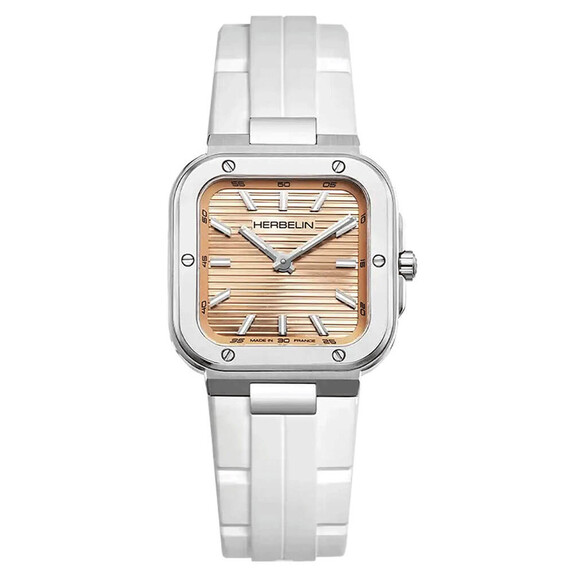 Dámské hodinky Herbelin Cap Camarat Lady Square 17546A18CW, Verze: oranžová 