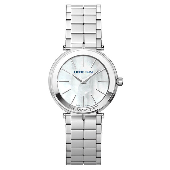Dámské hodinky Herbelin Newport Slim 16922B19, Verze: bílá 