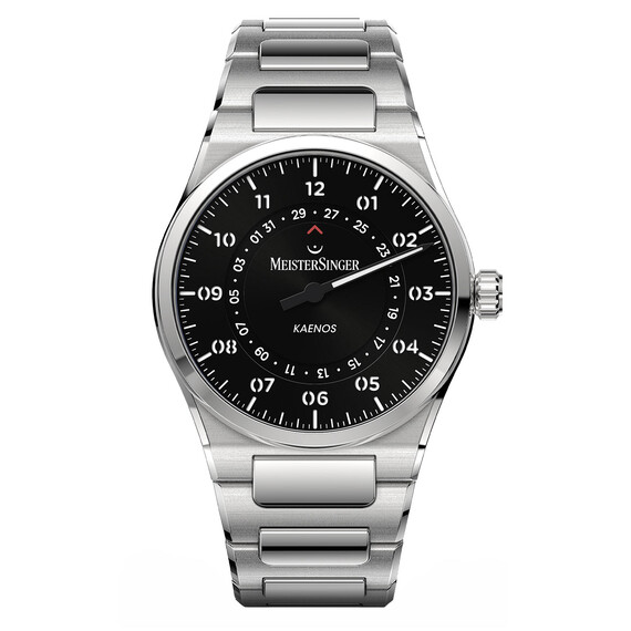 Pánské hodinky MeisterSinger Kaenos Open Date KSOD902, Verze: černá 