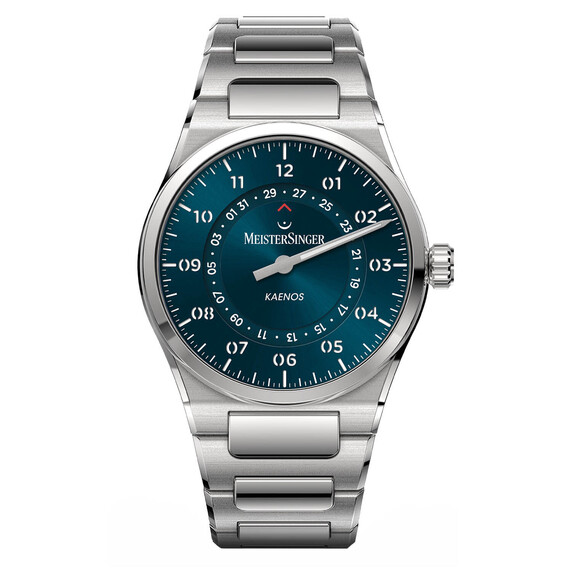 Pánské hodinky MeisterSinger Kaenos Open Date KSOD939, Verze: modrá2 