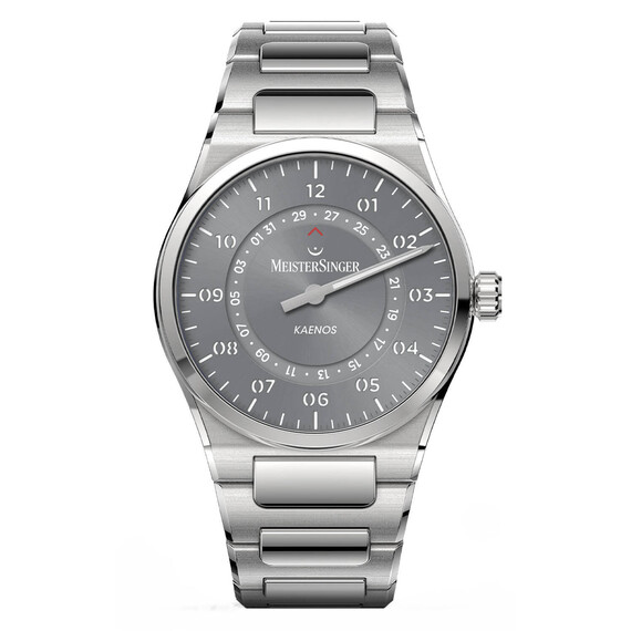 Pánské hodinky MeisterSinger Kaenos Open Date KSOD927, Verze: šedá 