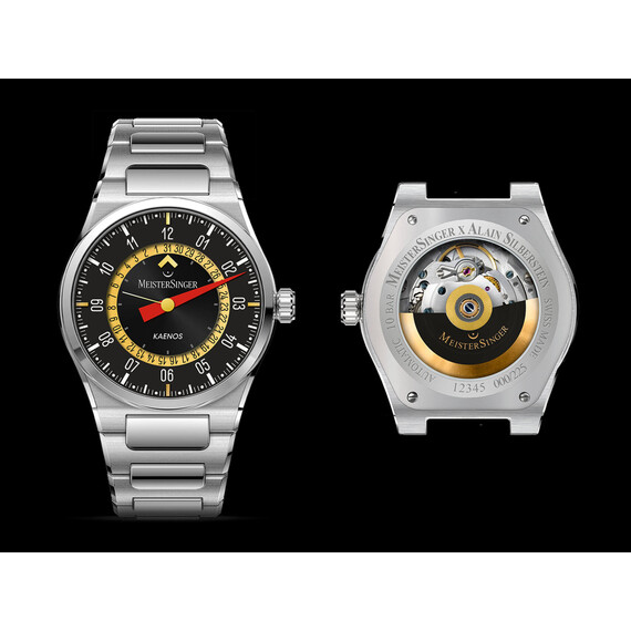 Pánské hodinky MeisterSinger X Alain Silberstein Edition Kaenos Open Date ED-KSOD-AS2025, Verze: černá2 , 9 image
