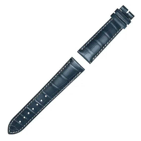 Řemínek Longines Master Collection modrý 20, Verze: modrá, Šířka řemínku: 20, Šířka u spony: 18, Délka řemínku: L - 120/80 