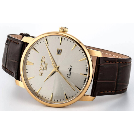 Pánské hodinky Roamer Classico Gents 971856 48 55 05, Verze: žluté zlato2 , 2 image