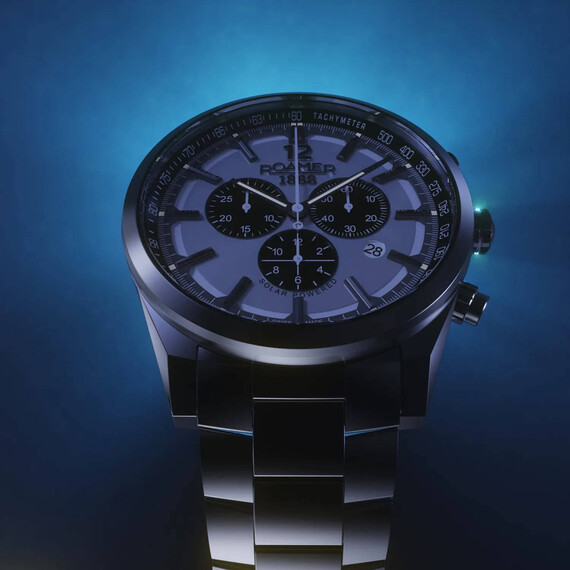 Pánské hodinky Roamer Helios Power 973981 44 15 20, Verze: stříbrná , 5 image