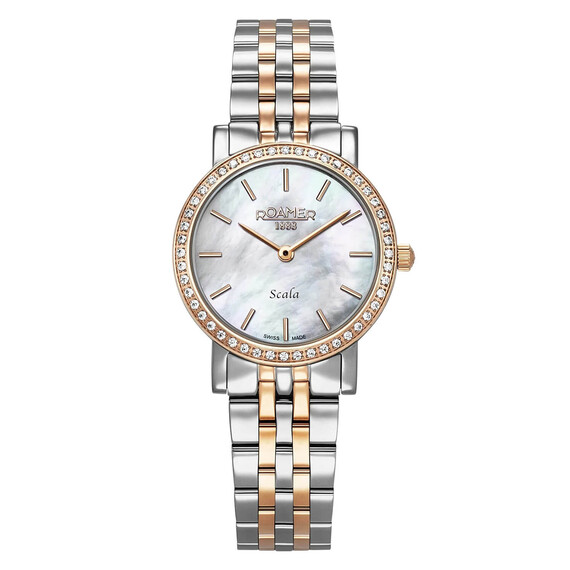 Dámské hodinky Roamer Scala 976830 49 20 50, Verze: růžové zlato 