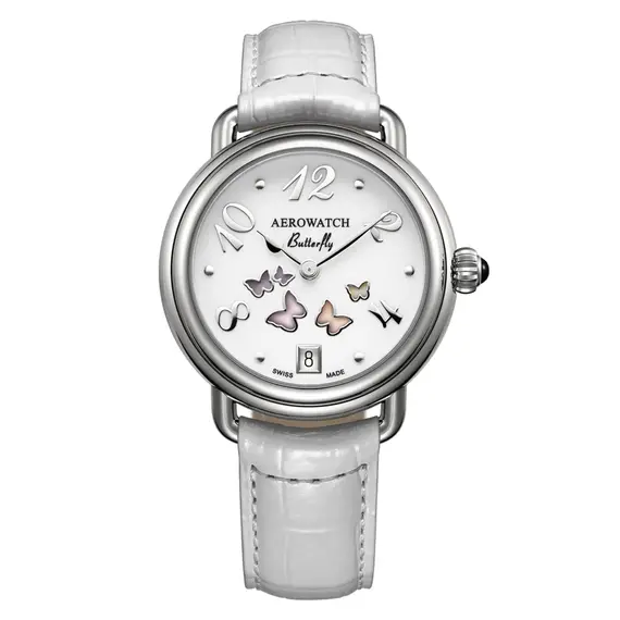 Dámské hodinky Aerowatch 1942 Butterfly A 44960 AA01, Verze: bílá 