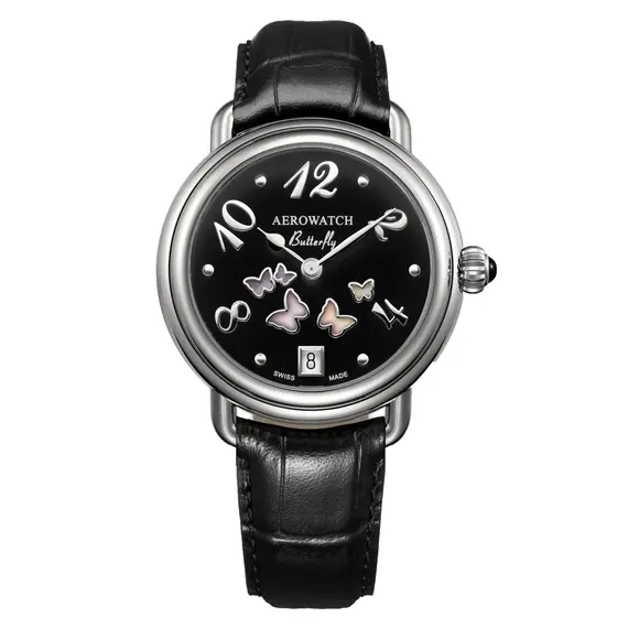 Dámské hodinky Aerowatch 1942 Butterfly A 44960 AA03, Verze: černá2 