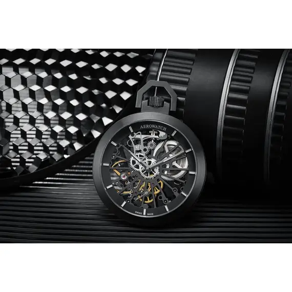 Pánské hodinky Aerowatch Lepine Skeleton 50829 NO03 SQ, Verze: černá , 4 image