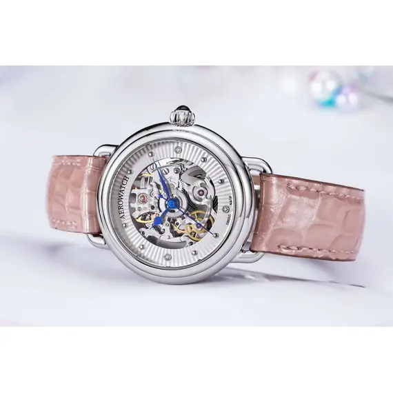 Dámské hodinky Aerowatch 1942 Lady Automatic Skeleton A 60960 AA18, Verze: růžová , 2 image