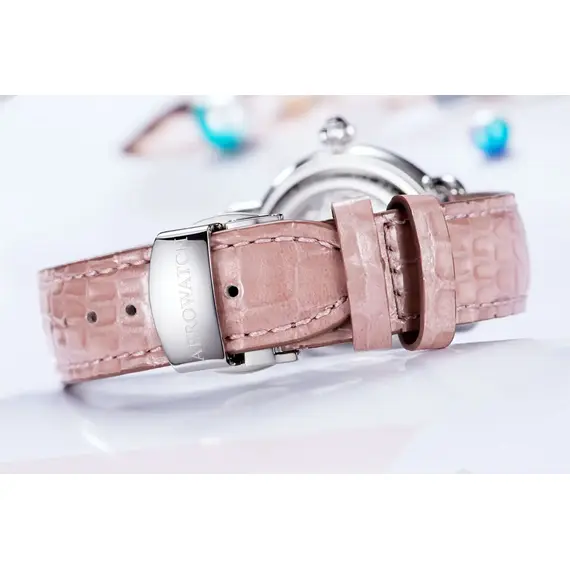 Dámské hodinky Aerowatch 1942 Lady Automatic Skeleton A 60960 AA18, Verze: růžová , 4 image