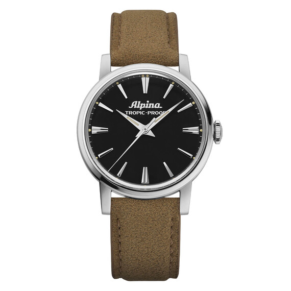 Dámské,Pánské hodinky Alpina Heritage Tropic-Proof Handwinding AL-480B2H6, Verze: černá 