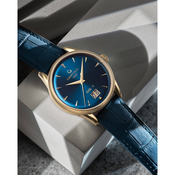 Pánské hodinky Certina DS-1 Big Date Powermatic 80 C029.426.36.041.00, Verze: žluté zlato , 7 image