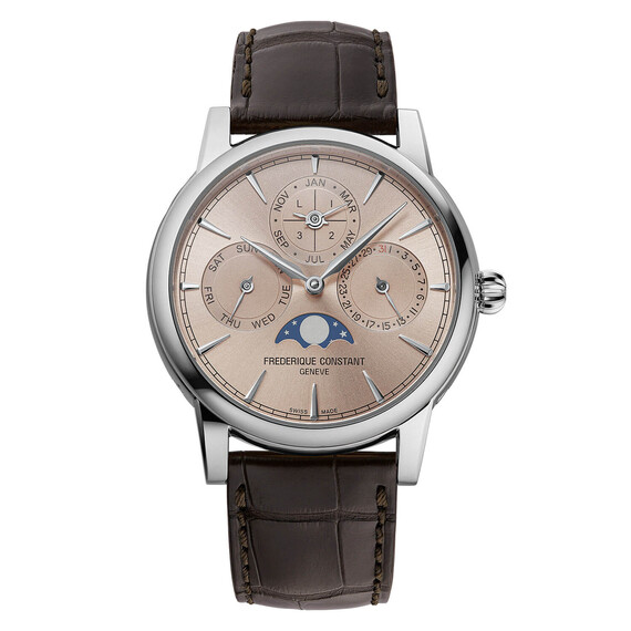 Pánské hodinky Frederique Constant Classic Perpetual Calendar FC-776SAL3H6, Verze: béžová, krémová 