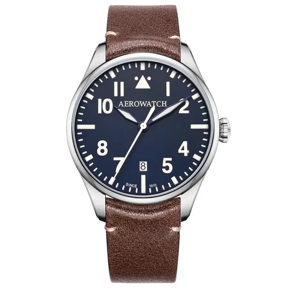 Pánské hodinky Aerowatch Les Grandes Classiques Pilot A 42997 AA04, Verze: modrá 