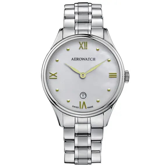 Dámské hodinky Aerowatch Les Grandes Classiques Lady A 49101 AA06 M, Verze: stříbrná 