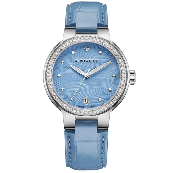 Dámské hodinky Aerowatch Harmonie Automatic A 60106 AA01 DIA, Verze: modrá 