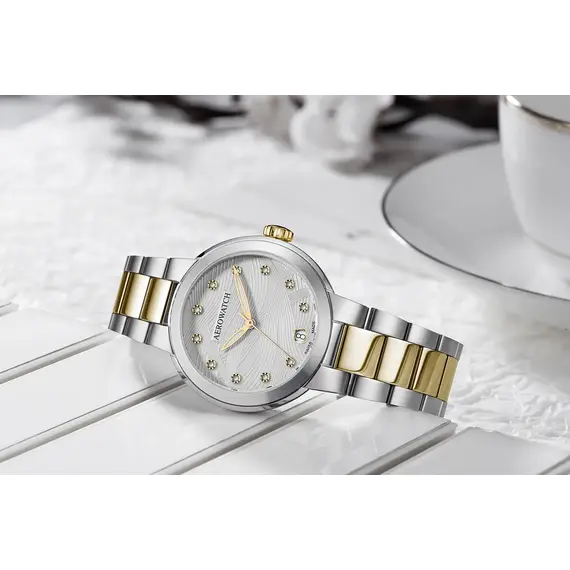 Dámské hodinky Aerowatch Harmonie Automatic A 60106 BI03 M, Verze: žluté zlato3 , 2 image