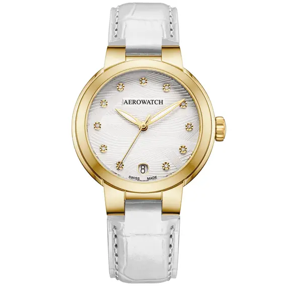 Dámské hodinky Aerowatch Harmonie Automatic A 60106 JA03, Verze: žluté zlato2 