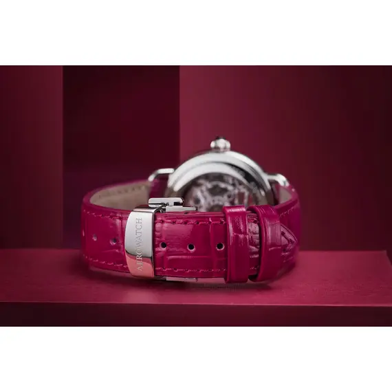 Dámské hodinky Aerowatch 1942 Lady Automatic Skeleton A 60960 AA21, Verze: červená , 3 image