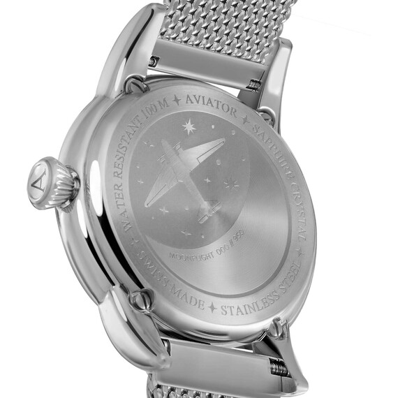 Dámské hodinky Aviator Douglas Moonflight Diamond Edition V.1.33.0.381.5, Verze: černá2 , 2 image