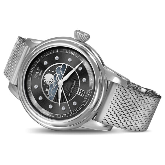 Dámské hodinky Aviator Douglas Moonflight Diamond Edition V.1.33.0.381.5, Verze: černá2 , 3 image