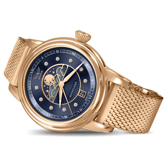 Dámské hodinky Aviator Douglas Moonflight Diamond Edition V.1.33.2.380.5, Verze: růžové zlato4 , 3 image