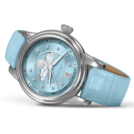 Dámské hodinky Aviator Douglas Moonflight Diamond Edition V.1.33.0.359.4, Verze: modrá , 3 image