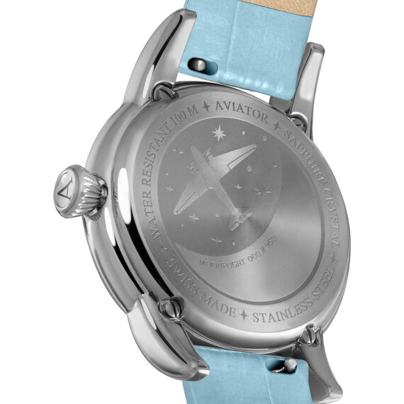 Dámské hodinky Aviator Douglas Moonflight Diamond Edition V.1.33.0.359.4, Verze: modrá , 2 image