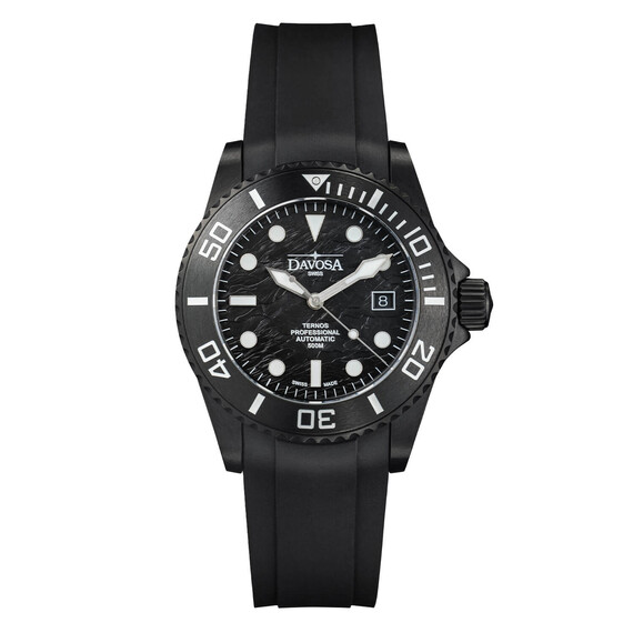 Pánské hodinky Davosa Ternos Professional Black Rock Automatic Limited Edition 161.583.02, Verze: černá2 