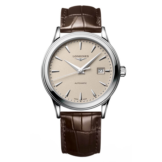 Pánské hodinky Longines Flagship L4.984.4.79.2, Verze: béžová, krémová 