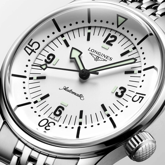 Hodinky Longines Legend Diver Watch L3.764.4.16.6, Verze: bílá , 5 image