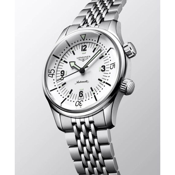 Hodinky Longines Legend Diver Watch L3.764.4.16.6, Verze: bílá , 4 image