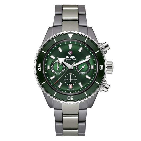 Pánské hodinky Rado Captain Cook High-Tech Ceramic Automatic Chronograph R32189313, Verze: šedá 