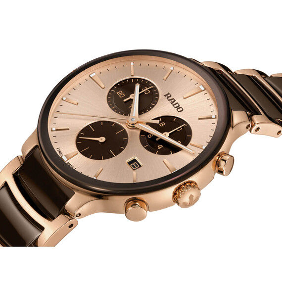 Pánské hodinky Rado Centrix Chronograph R30212402, Verze: béžová, krémová , 4 image